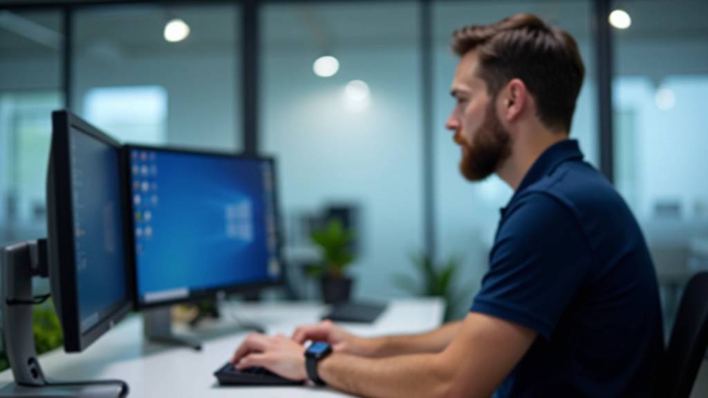 Configuração de acesso remoto no Windows com ícones de segurança e conexão em primeiro plano